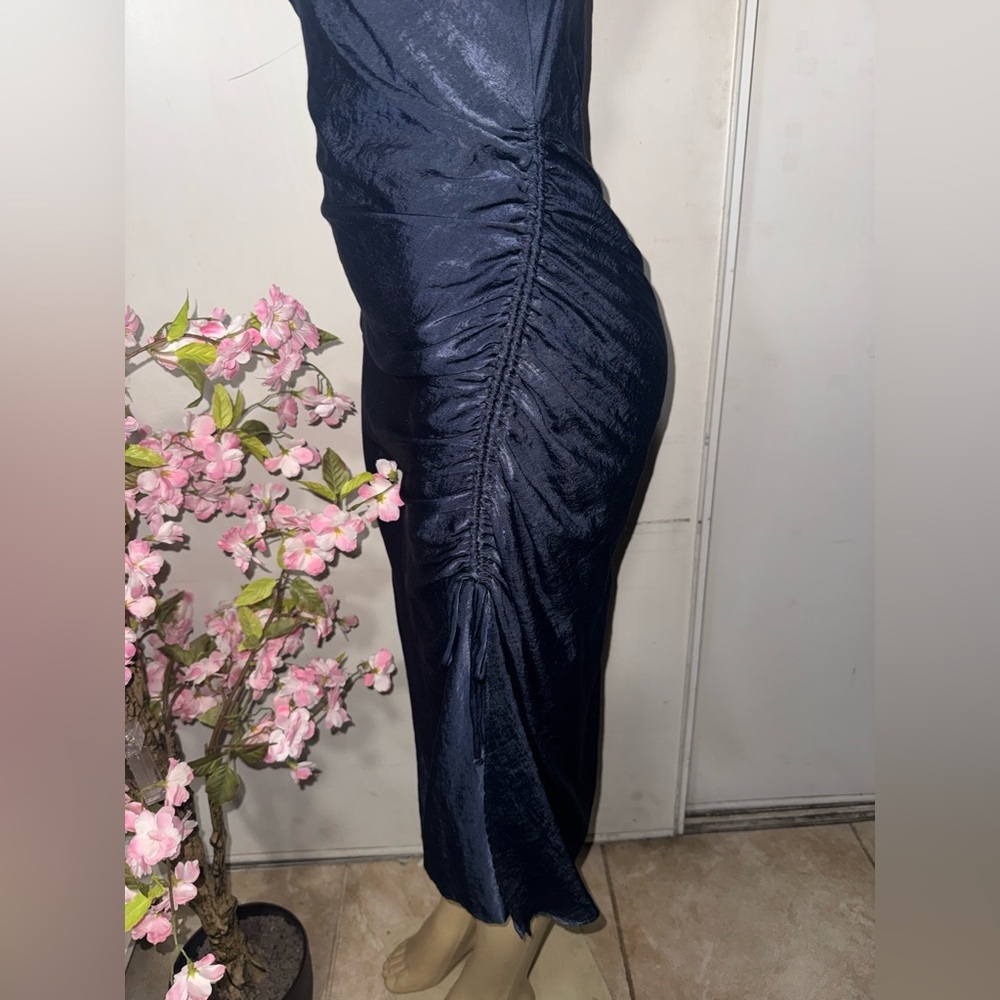 Zara Deep Blue Dress size xs - Picture 5 of 7